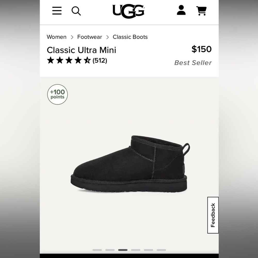 Brand new never worn UGG ultra short boots